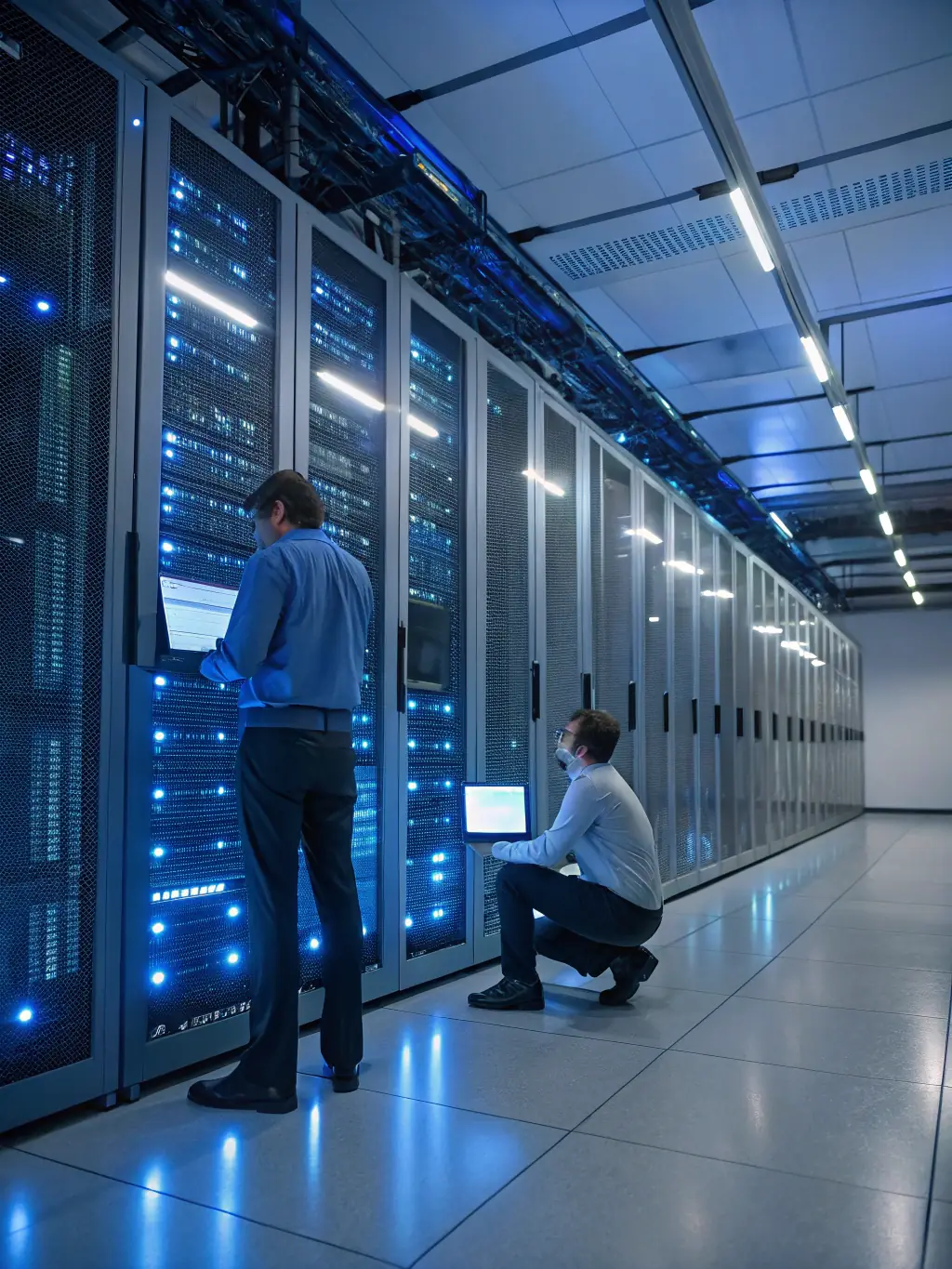 An image of a secure network infrastructure, emphasizing the importance of cybersecurity in protecting digital assets and information.